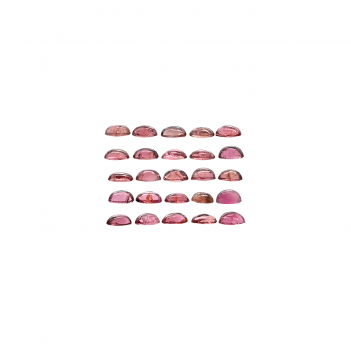 Pink Tourmaline Cab Oval 5x3mm Approximately 7 Carat