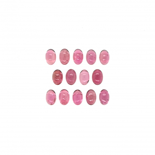 Pink Tourmaline Cab Oval 6x4mm Approximately 7 Carat