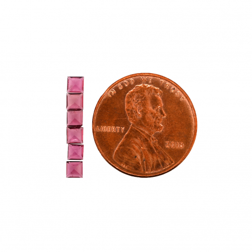 Pink Tourmaline Princess Cut 3mm Approximately 1 Carat