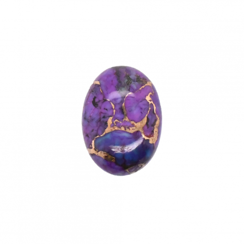 Purple Copper Turquoise Cab Oval 18x13mm Singe Piece Approximately 10 Carat.