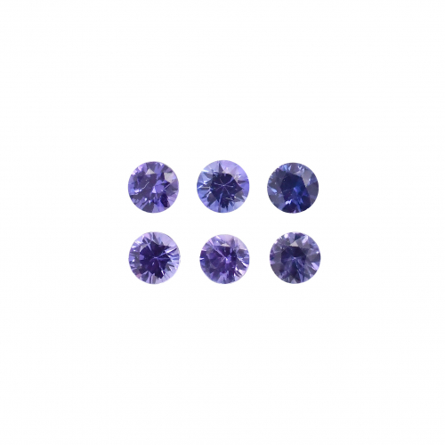 Purple Sapphire Round 2.75mm Approximately 0.60 Carat