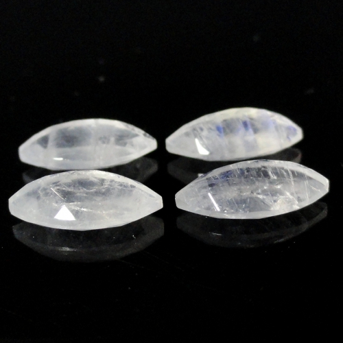 Rainbow Moonstone Faceted Marquise Shape 12x6mm Approximately 6 Cara