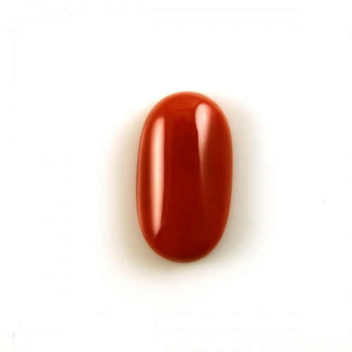 Red Coral Cabs Oval 18x10MM Approximately 8.09 Carat