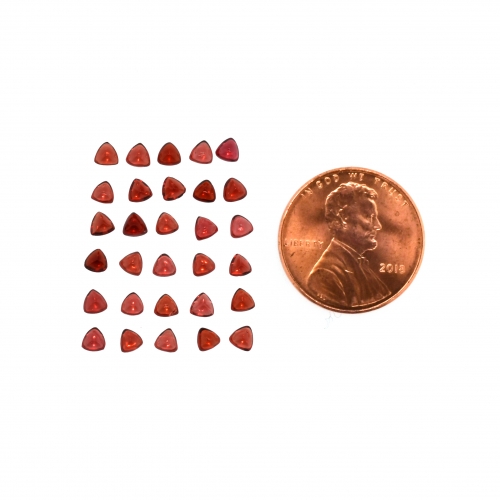 Red Garnet Cabs Trillion 3mm Approximately 4.25 Carat