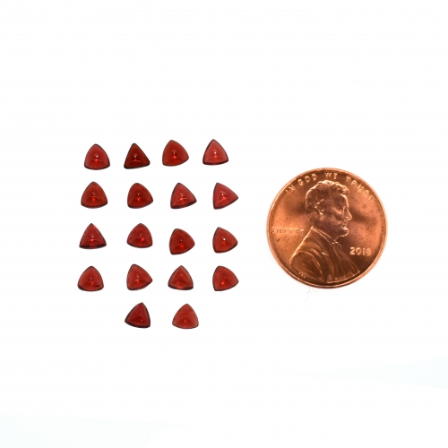 Red Garnet Cabs Trillion 4mm Approximately 6 Carat