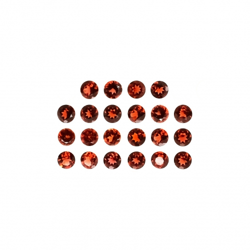 Red Garnet Round 2mm Approximately 1 Carat