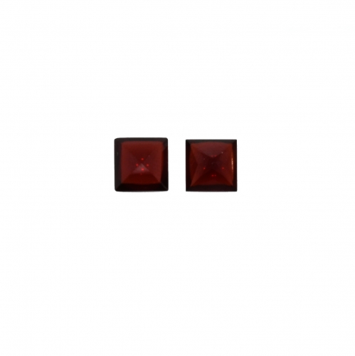 Red Garnet Square 7mm Approximately 4.5 Carat
