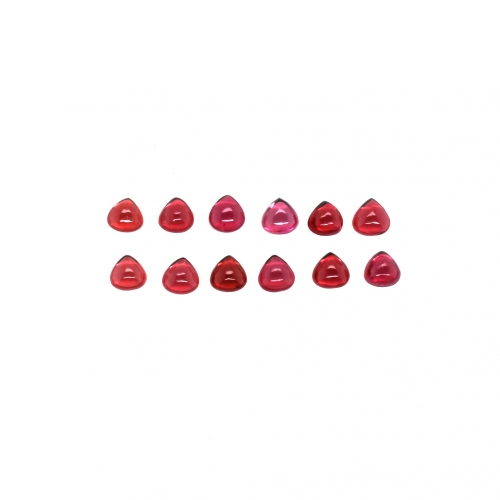 Rhodolite Garnet Cabs Heart Shape 4mm Approximately 4 Carat