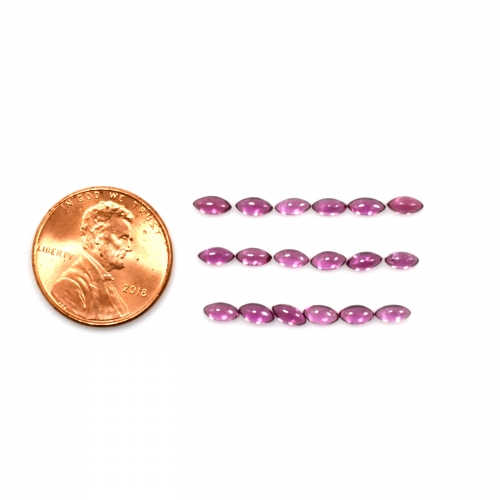 Rhodolite Garnet Cabs Marquise 5x2.5 mm Approximately 4.00 Carat