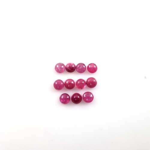 Ruby Cab  Round 3.8mm Approximately 3 Carat