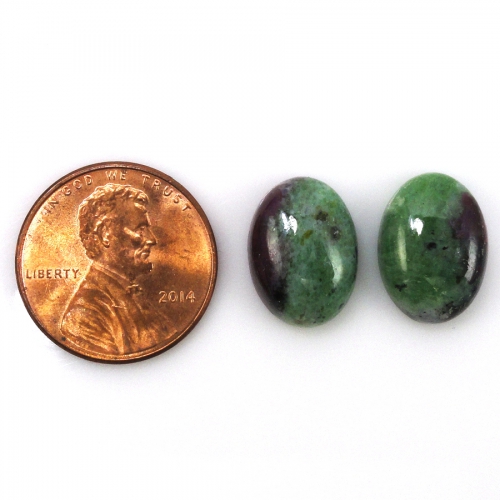 Ruby Zoisite Cabs Oval Shape 14x10MM Approximately 14 Carat