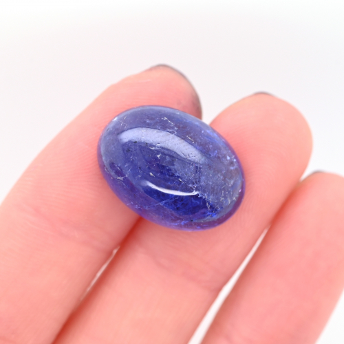 Tanzanite Cab Oval 18x13mm Approximately 15 Carat