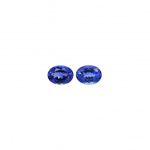 Tanzanite Oval 8x6mm Matching Pair Approximately 2.81 Carat