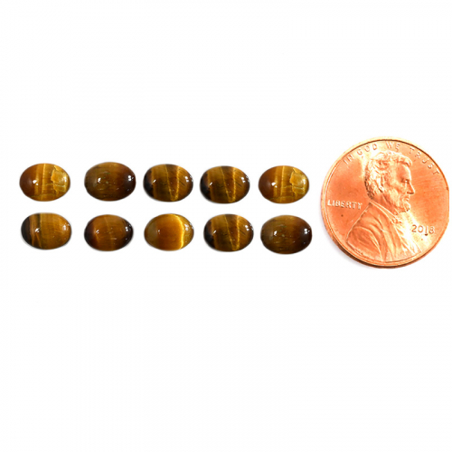 Tiger's Eye Cab Oval 8X6mm Approximately 11 Carat