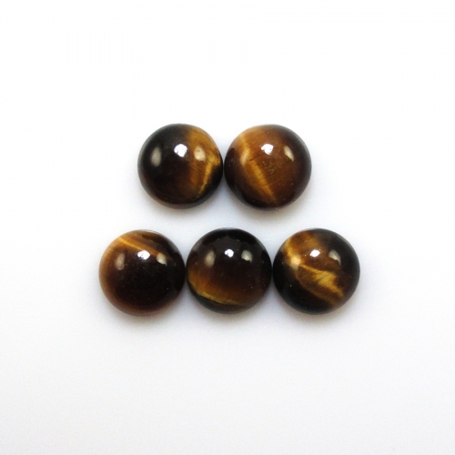 Tiger's Eye Cab Round 9mm Approximately 13 Carat