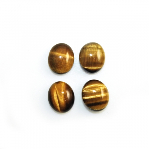 Tiger's Eye Cabs Oval 12x10mm Approximately 19 Carat
