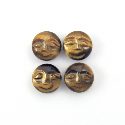 Tiger's Eye Faces Round 8mm Approximately 7 Carat