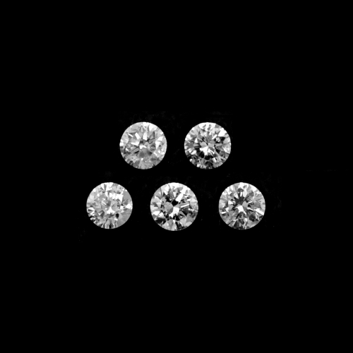 White Diamond Round 2.4mm Approximately 0.26 Carat