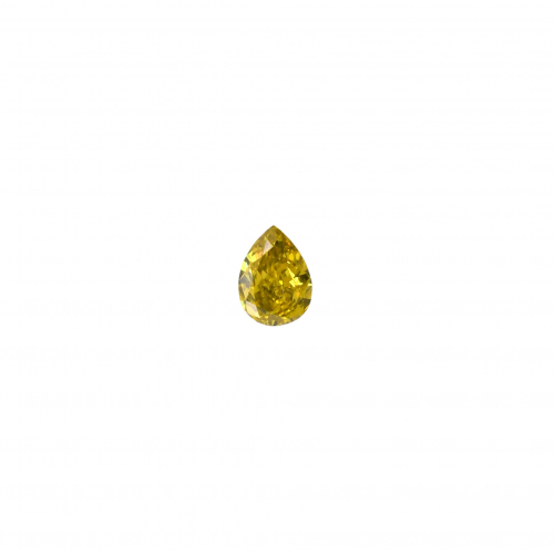 Yellow Diamond Pear Shape 4.3x3.1mm Single Piece 0.20 Carat