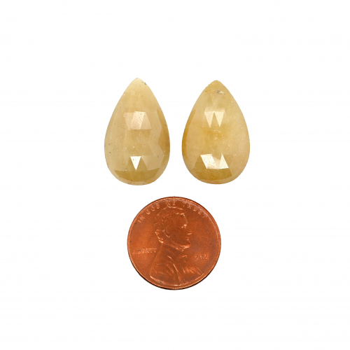 Yellow Sapphire Pear Shape 20X13mm Approximately 26.60 Carat