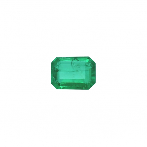 Zambian Emerald Emerald Cut 6.3x4.8mm Single Piece 0.64 Carat