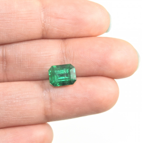 Zambian Emerald Emerald Cut 8.7x6.8mm 2.53 Carat Single Piece*