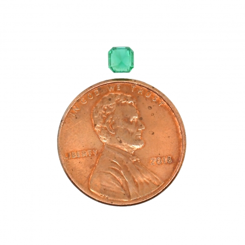Zambian Emerald Emerald Square Cut 3.8mm Single Piece 0.30 Carat