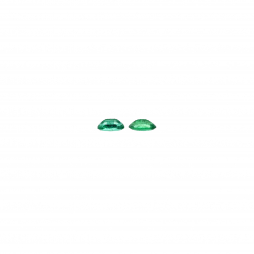 Zambian Emerald Oval 5x3mm Matching Pair Approximately 0.44 Carat