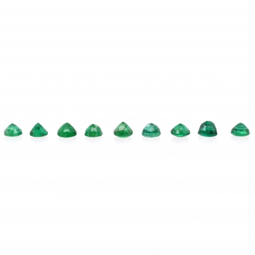 Zambian Emerald Round 3mm Approximately 1 Carat