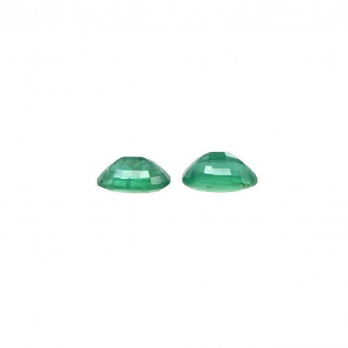 Zambian Emetrald Oval 9x7mm Approximately Total 3.60 Carat Loose Matched Pair
