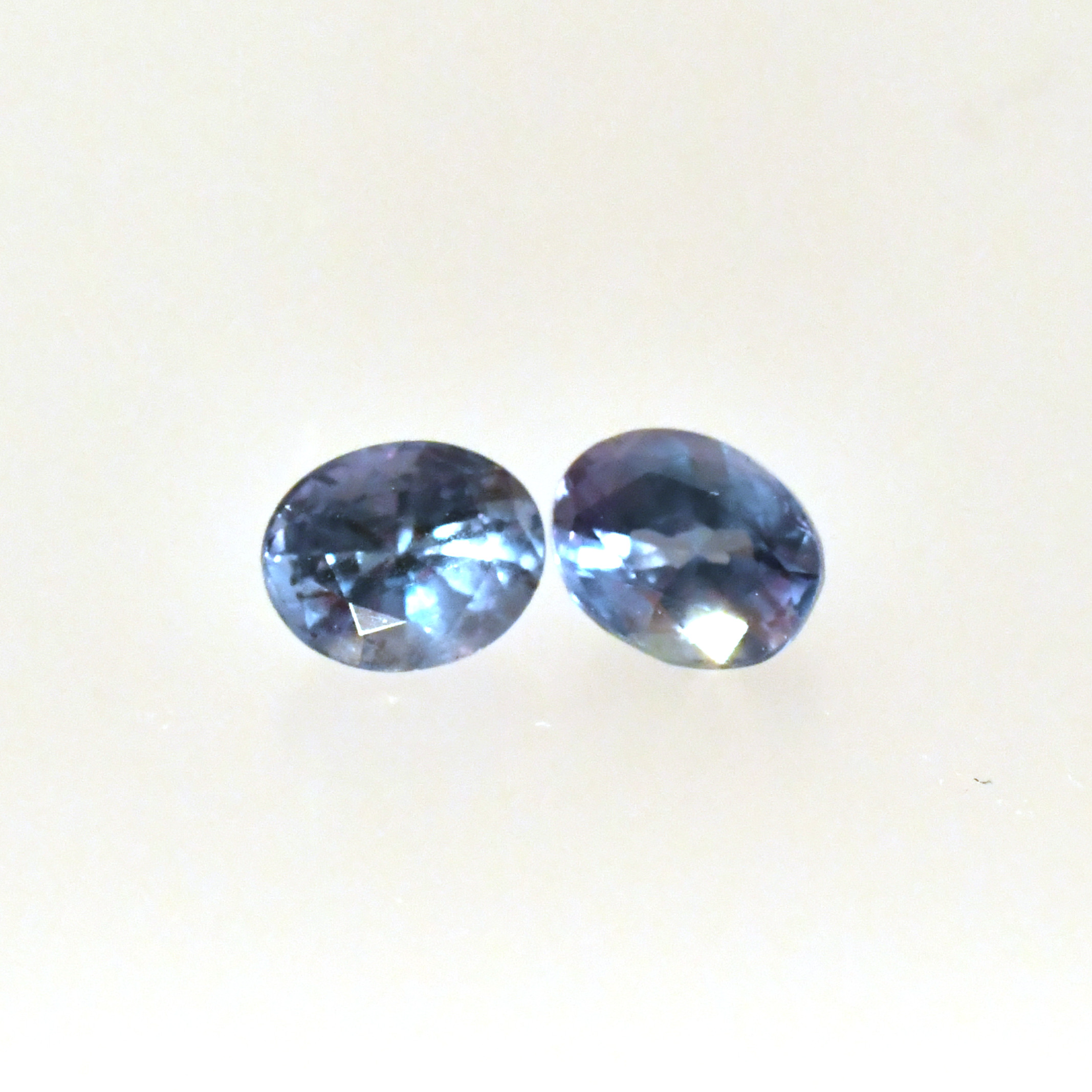Gemstones-Natural Color Change Alexandrite Oval 5x4mm Matching Pair ...