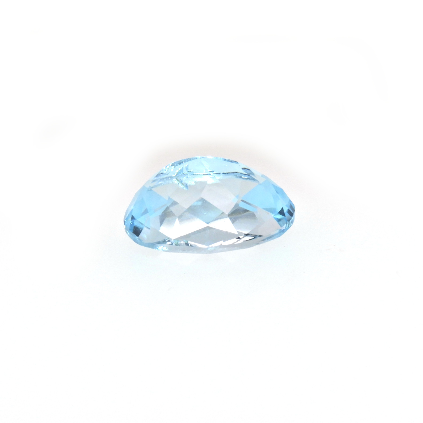 SKY BLUE TOPAZ 6 MM ROUND CUT WITH BUFF TOP 
